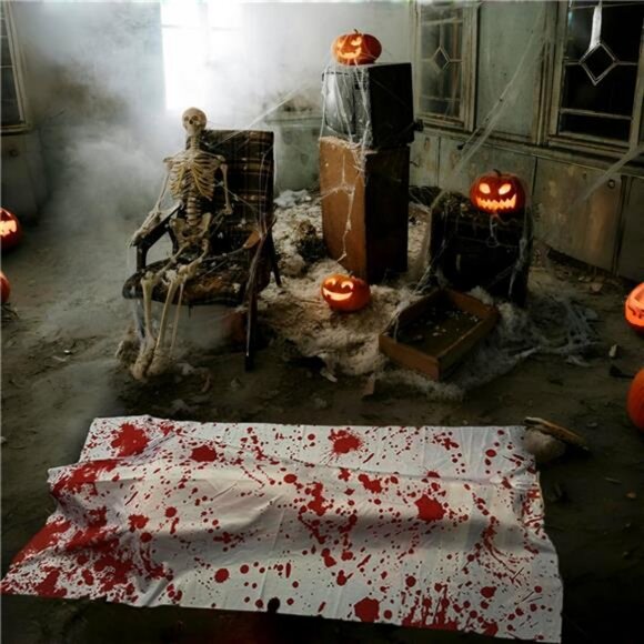 5FT Halloween Dead Victim Corpse Prop, Halloween Scary Outdoor Decorations - Picture 6 of 8